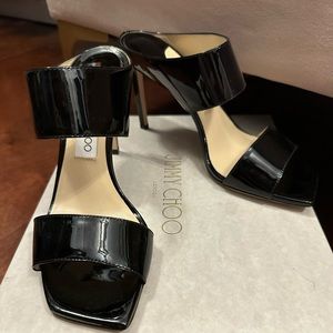 **Brand New! Jimmy Choo Hira 85 Patent Sandal